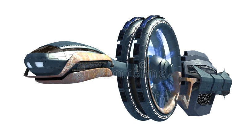 Rappresentazione futuristica del veicolo spaziale illustrazione di stock Rappresentazione futuristica del veicolo spaziale illustrazione di stock