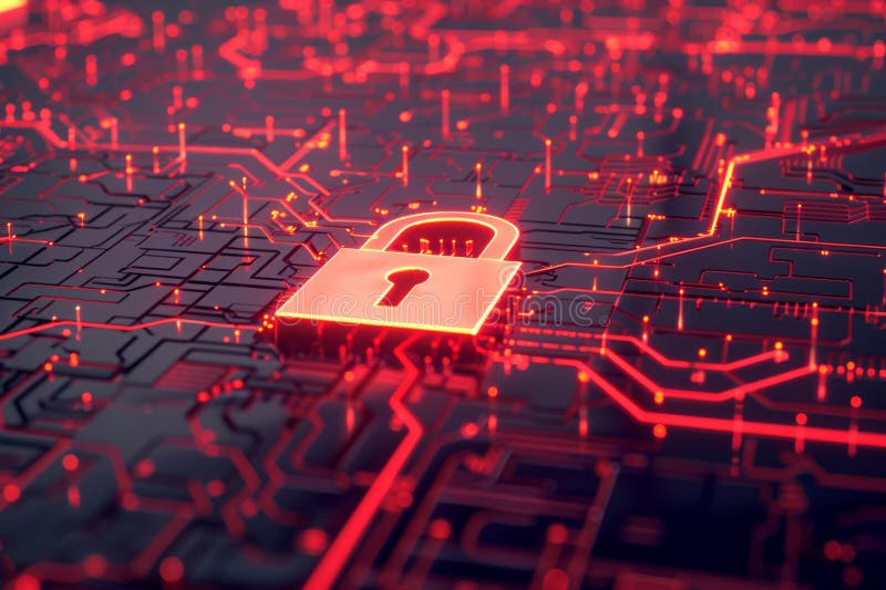 Rappresentazione semplificata della cibersicurezza. aizione generativa