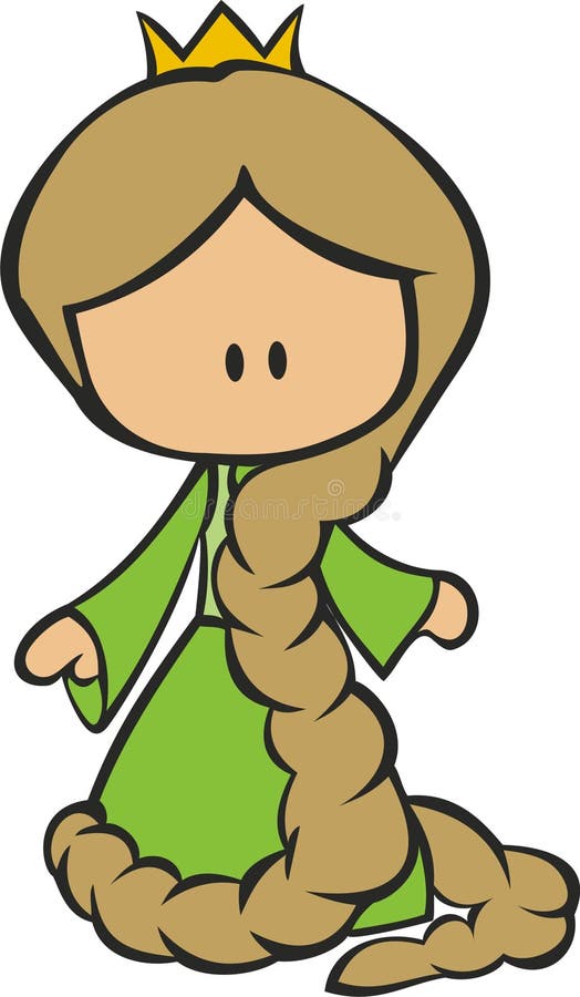 Rapunzel cartoon stock vector. Illustration of color, cute - 9838788