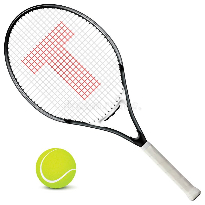 une illustration de vecteur de balle de tennis avec ombre sur fond