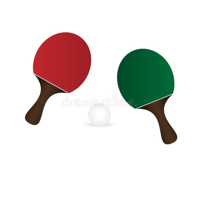 Raquette Ping Pong à Boule Blanche Clipart PNG , Clipart Ping Pong