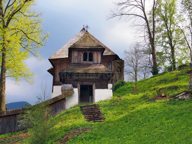 A rare church in Lestiny, Orava, Slovakia