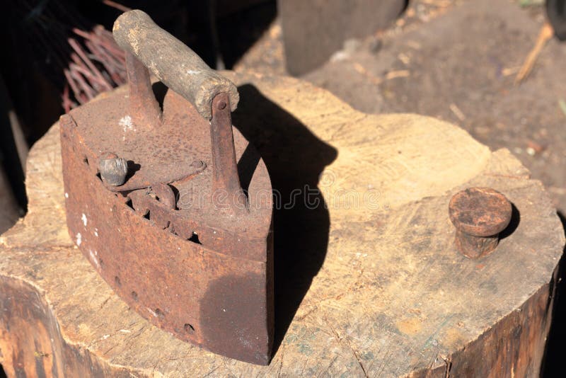 Rare Iron Working on Coals. Stock Image Image of coals, pattern