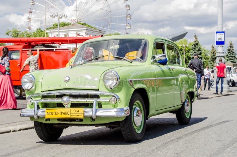 Rare Soviet Russian Car Moskvich 60 S Editorial Photography Image of