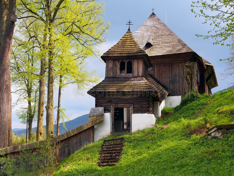 Rare UNESCO church in Lestiny, Slovakia