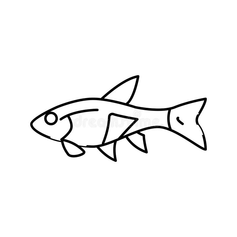 cory catfish line icon vector. cory catfish sign. isolated contour symbol  black illustration Stock Vector