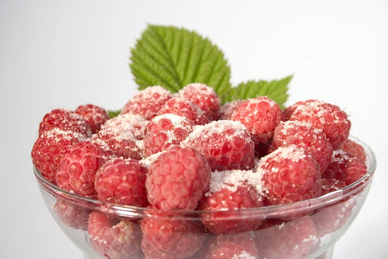 Raspberries & Sugar stock photo. Image of juicy, sugar 205320