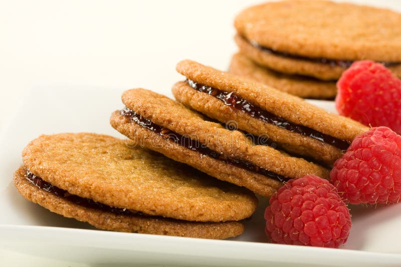 Raspberry ginger snaps