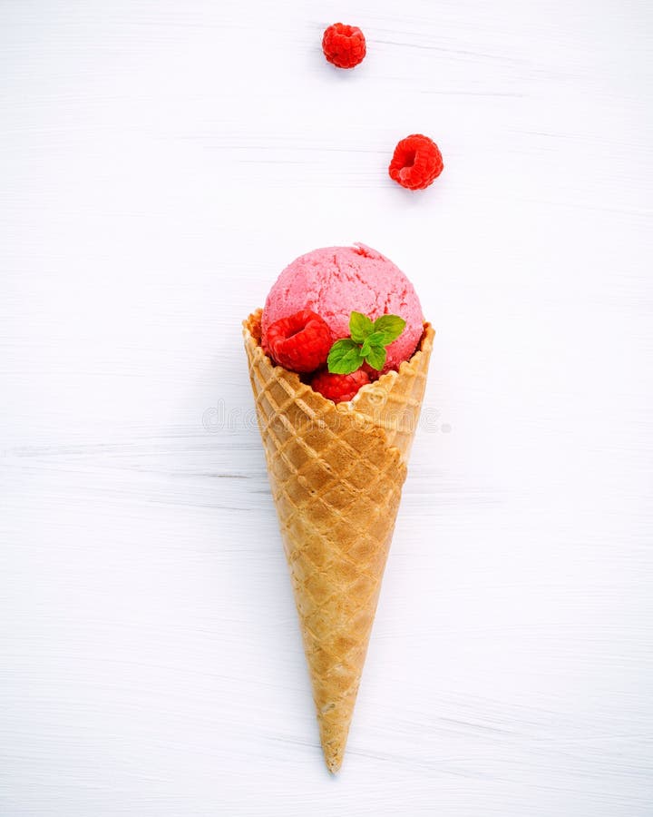 Flat-lay of ice cream scoops and peonies, vertical composition stock photo  (167404) - YouWorkForThem