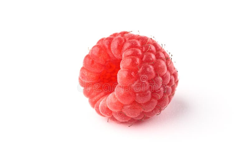 Raspberry isolated on white background