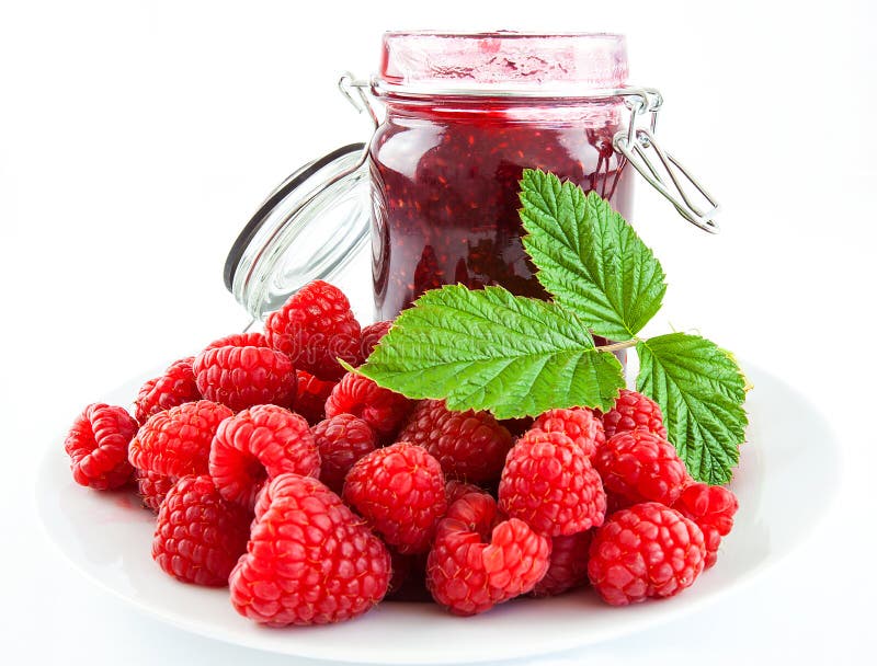 Raspberry jam royalty free stock images