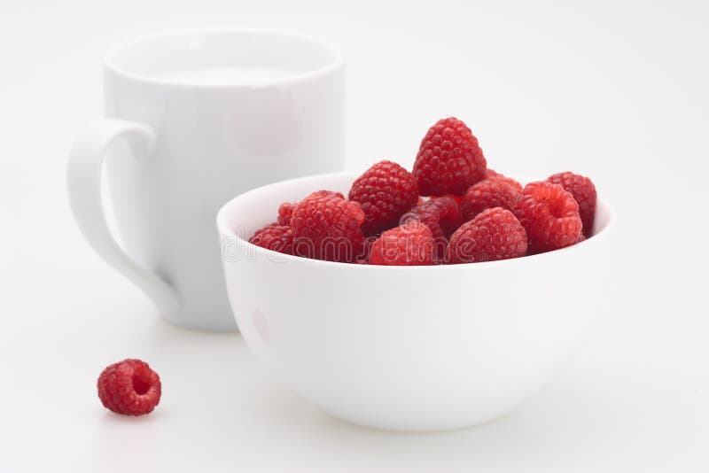 Raspberry And Milk Picture. Image 4472325