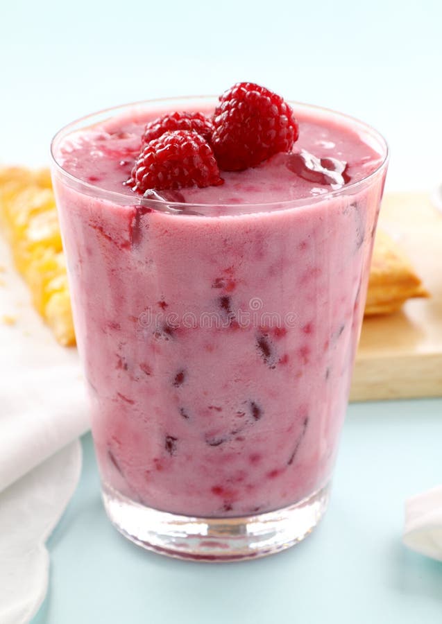 Raspberry Smoothie stock photo. Image of fattening, nutrition 17921198