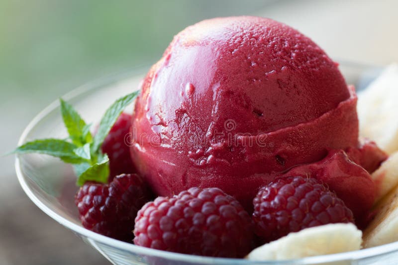Raspberry Sorbet stock image. Image of indulgence, treat 38755113