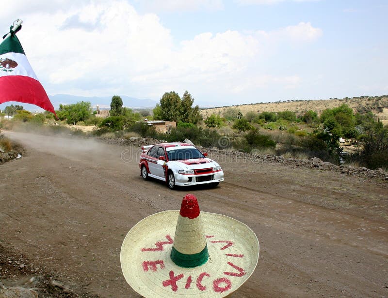 Rassemblement Mexique WRC 2004 photographie stock Rassemblement Mexique WRC 2004 photographie stock