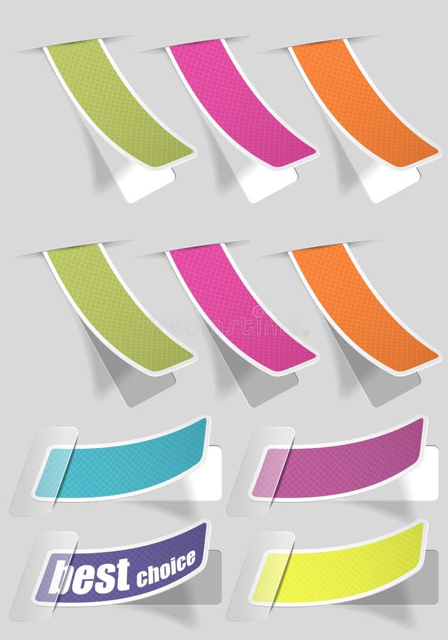 Rassemblez le collant illustration stock Rassemblez le collant illustration stock