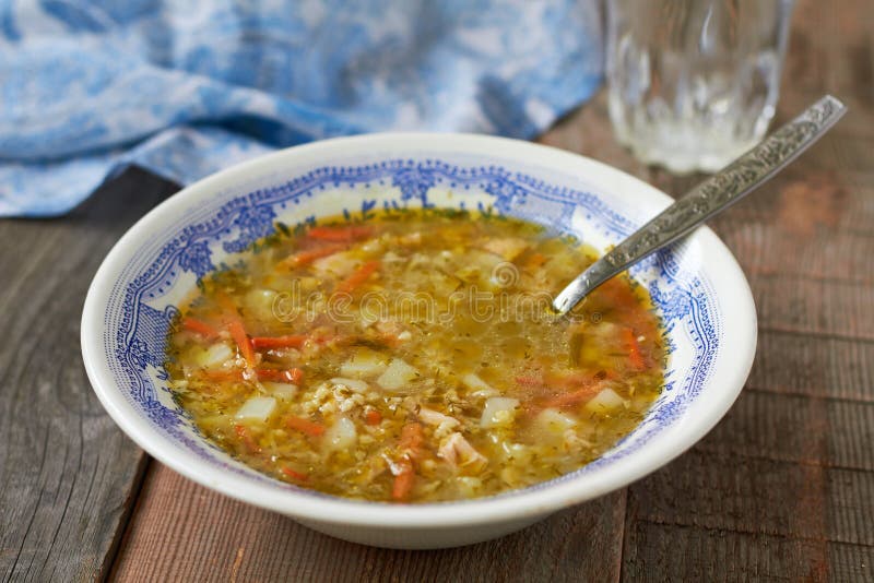 Rassolnik. Traditional Russian Soup Stock Image - Image of homemade ...