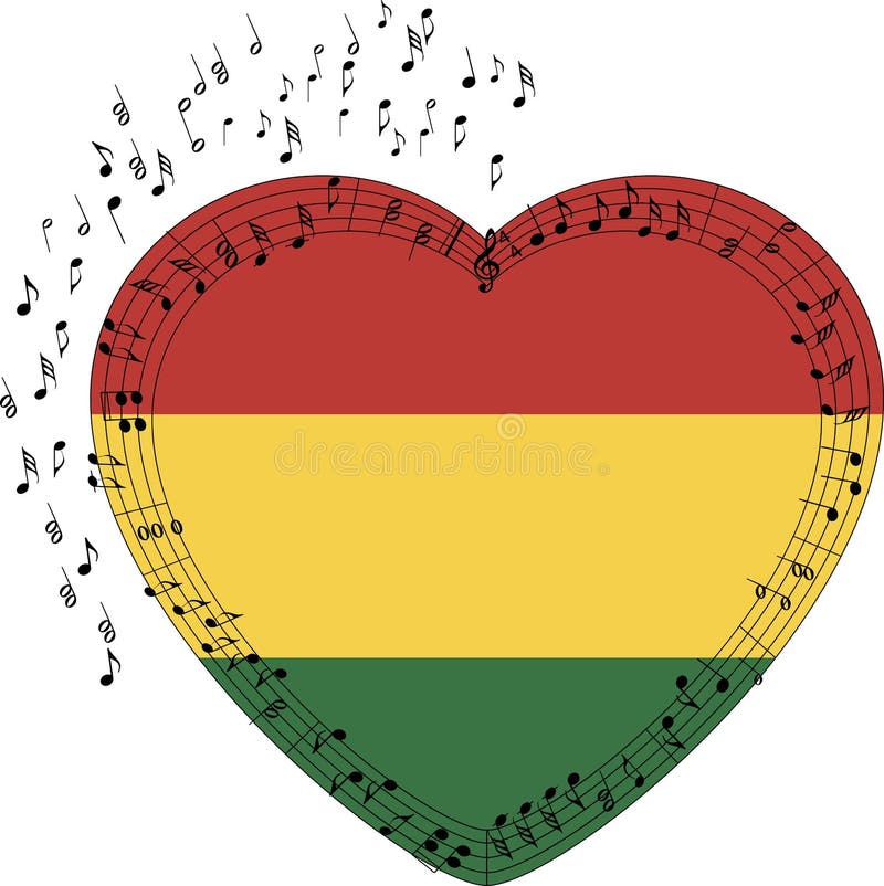 Rastafarian formte Herz stock abbildung Rastafarian formte Herz stock abbildung