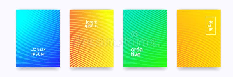 Raster gradientu koloru tła deseniu i abstrakcyjny tekst linii fali trendy minimum. wzorzec elementu linii prostej grupy czynności royalty ilustracja
