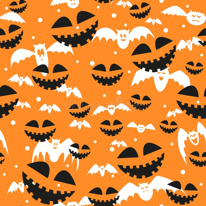 Raster Texture for Halloween Consisting of Holiday Elements Stock ...