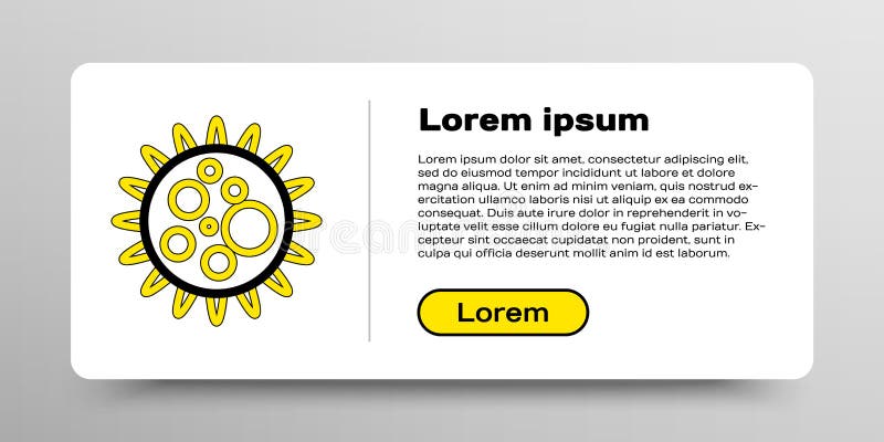Rastervirusikon isolerat på vit bakgrund. corona-virus 2019ncov. bakterier och bakteriecellscancer mikrobsvamp royaltyfri illustrationer