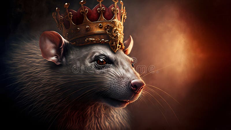 rat king medieval portrait, neural network generated art. Digitally  generated image. Not based on any actual person, scene or pattern. Stock  Illustration