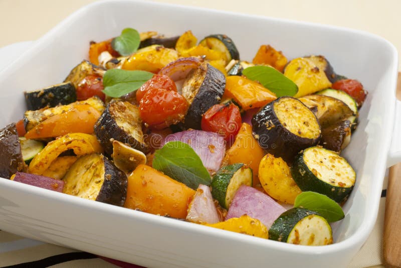 Ratatouille Oven Baked Roast. Ratatouille can be cooked in various ways, this one was baked in the oven royalty free stock image Ratatouille Oven Baked Roast. Ratatouille can be cooked in various ways, this one was baked in the oven royalty free stock image