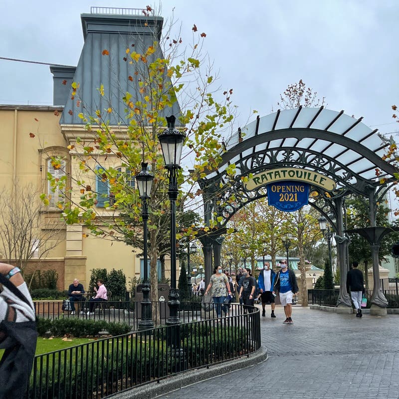 The Ratatouille Ride Entrance at the French Pavillion at EPCOT in Walt ...