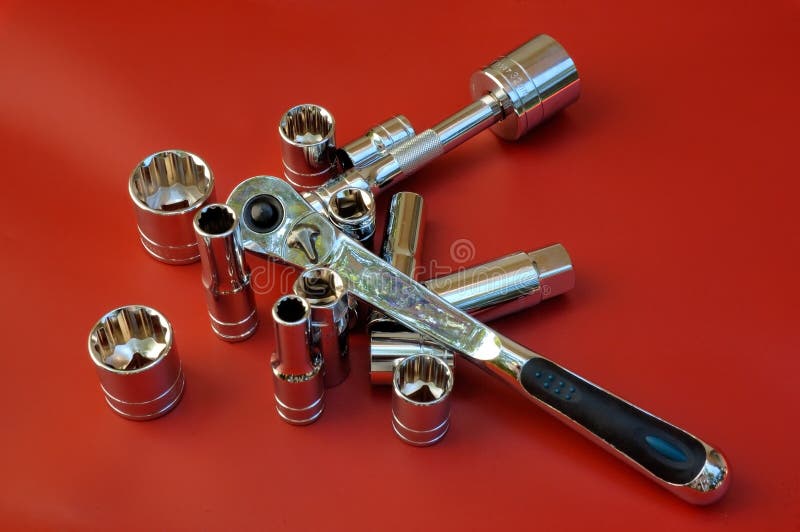 Ratchet kit stock photo. Image of wrenches, opening, industrial 2318706
