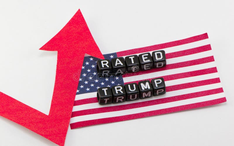 Rate increases Trump on a white background