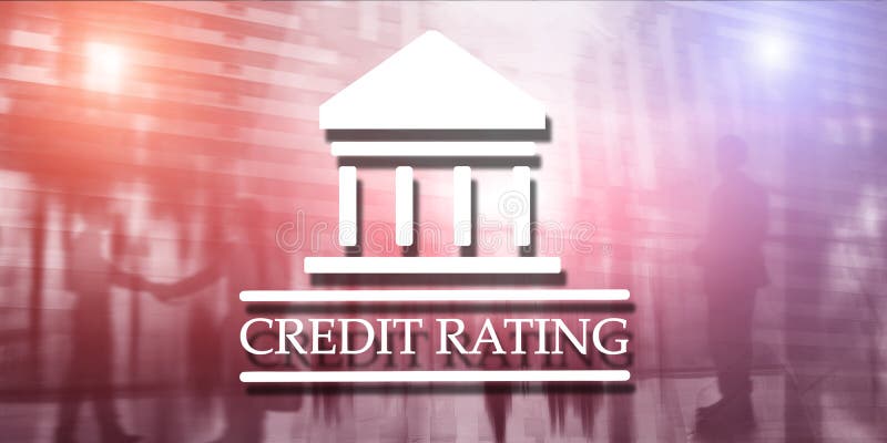 RATING DE CR?DITO Conceito do investimento de opera??o banc?ria da finan?a abstraia o fundo ilustração stock RATING DE CR?DITO Conceito do investimento de opera??o banc?ria da finan?a abstraia o fundo ilustração stock