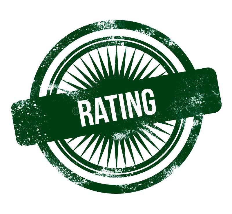 Rating Green Grunge Stamp Stock Illustration Illustration of