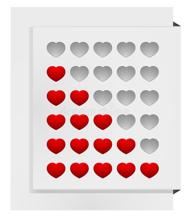 Heart rating vector design stock vector. Illustration of podium 200684649