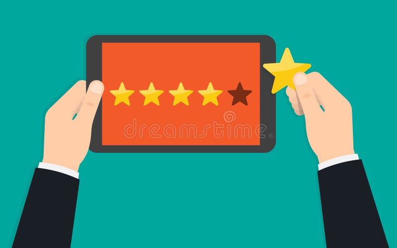 Rating and review. Customer reviews, rating, classification vector illustration