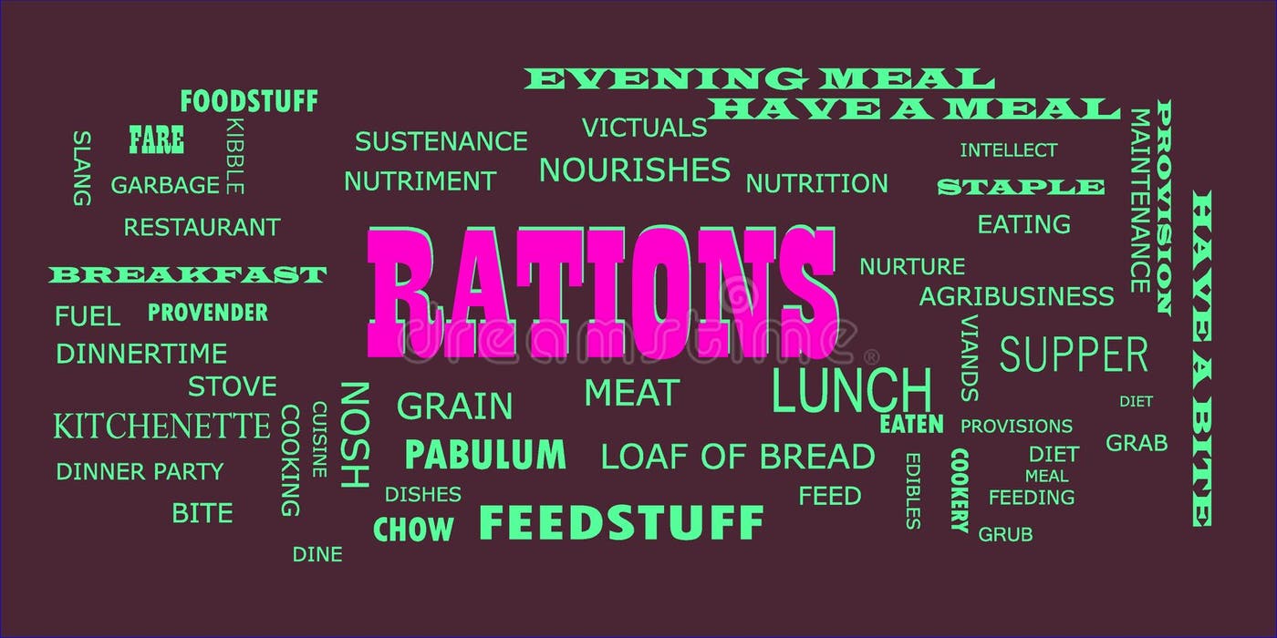 Rations Stock Illustrations 216 Rations Stock Illustrations, Vectors