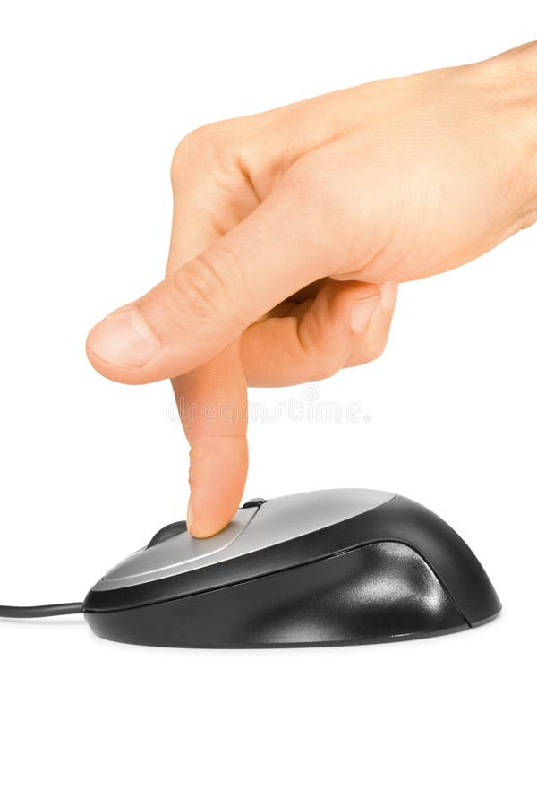 Rato e dedo do computador