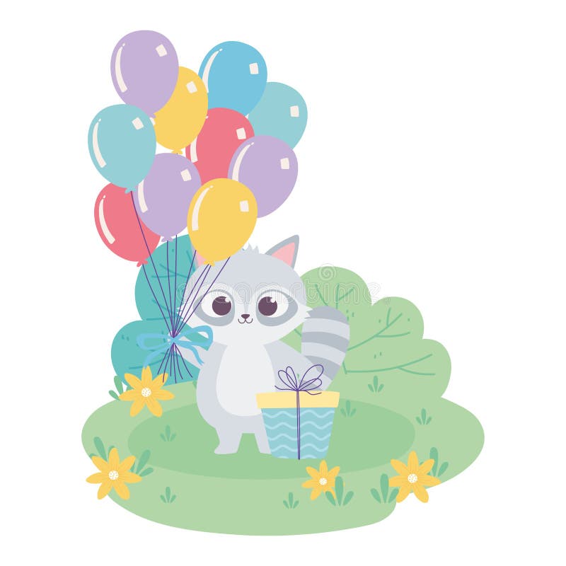Bande Dessinee De Raton Laveur Avec La Conception D Icone De Joyeux Anniversaire Illustration De Vecteur Illustration Du Avec Icone Bande Dessinee De Raton Laveur Avec La Conception D Icone De Joyeux Anniversaire Illustration De Vecteur Illustration Du Avec Icone