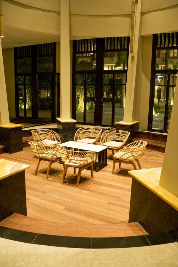 Urban rattan sofa stock image. Image of chair, rattan 12171913