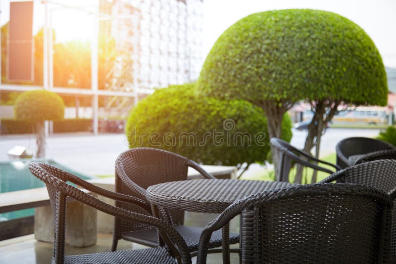 Rattan meble obraz stock Rattan meble obraz stock