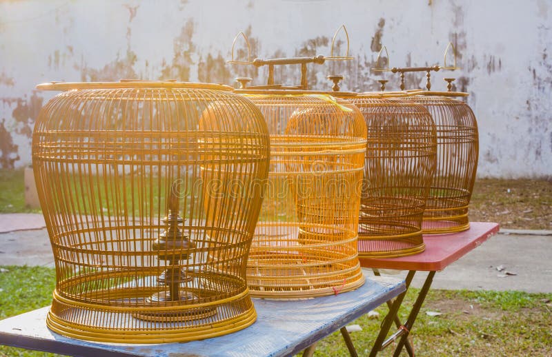 Rattan Wood Bird Cages Tables Stock Photos Free & RoyaltyFree Stock