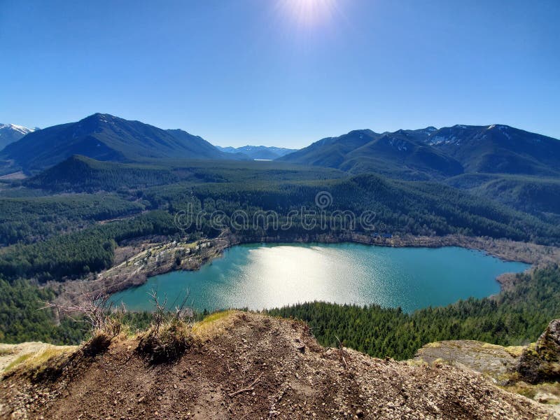 Rattle snake lake stock image. Image of nature, fjord 187376037