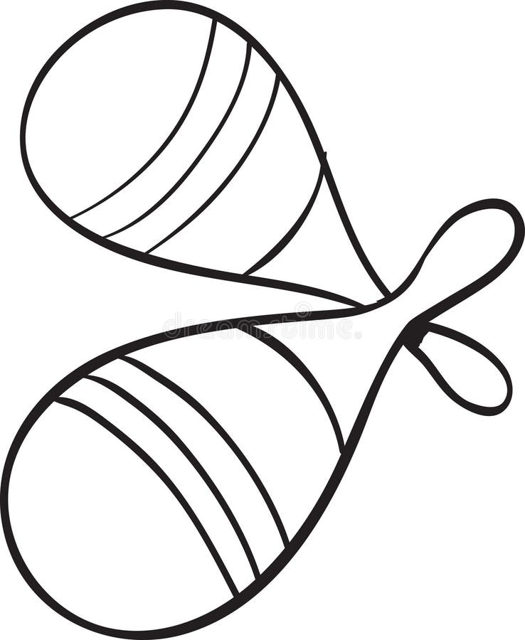 Rattles Doodle stock vector. Illustration of rattle, shake 43100105