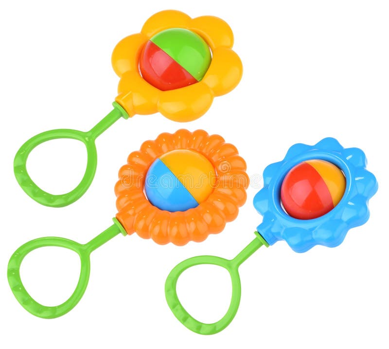 Rattles kit for babies stock image. Image of handle, rattles 44159973