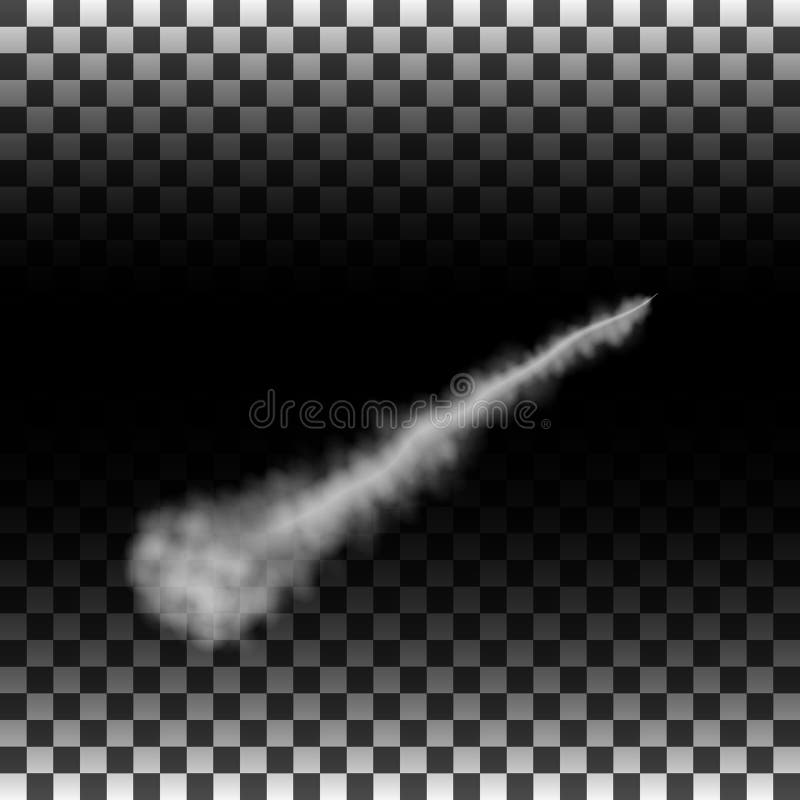 Rauchiger Effekt nach der Rakete Rauch, Dampf auf transparentem Hintergrund Flugzeuge, Kondensstreifen Auch im corel abgehobenen stock abbildung Rauchiger Effekt nach der Rakete Rauch, Dampf auf transparentem Hintergrund Flugzeuge, Kondensstreifen Auch im corel abgehobenen stock abbildung