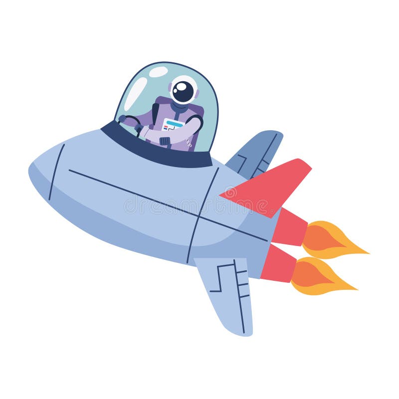 Raumschiff-Astronaut lizenzfreie abbildung