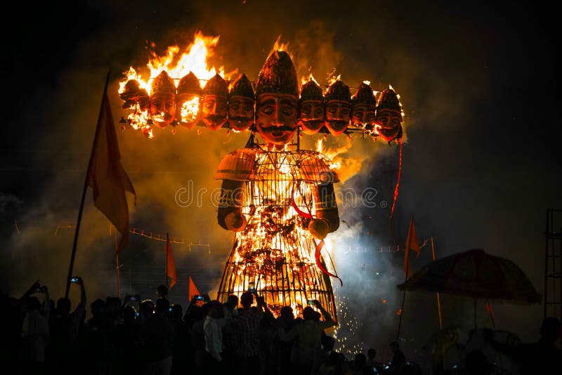 Ravana Burning Fire Dussehra Stock Photos - Free & Royalty-Free Stock Photos  from Dreamstime