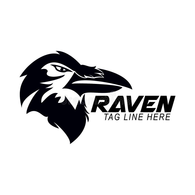Download Raven Logo Design Vector Template Stock Illustration - Illustration of logotype, monochrome ...