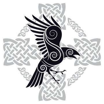 Celtic Raven Stock Illustrations – 323 Celtic Raven Stock Illustrations ...