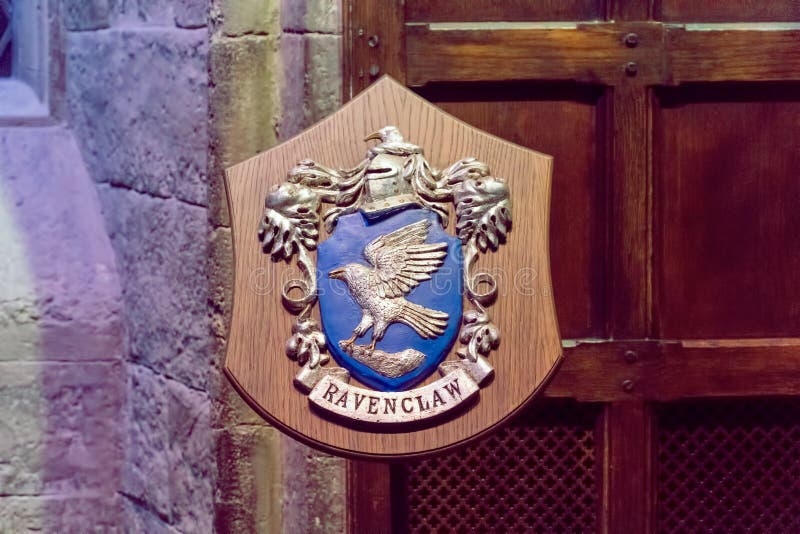 Ravenclaw house Crest editorial photo. Image of night - 112226326