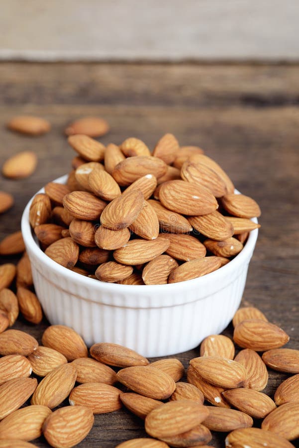 Raw Almond stock photo. Image of gourmet, fruit, snack 56558440